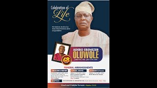 ADEBO Ebenezer OLUWOLE Aged 68 Years [upl. by Lyrak]