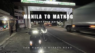 Manila Matnog Loop part 2  3am Gumaca by pass road [upl. by Etiuqram]