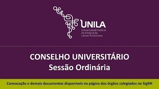 92ª Sessão Ordinária do Consun [upl. by Nalloh]