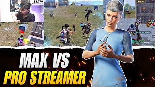 W Max vs pro Streamer 🔥  fastest 3 finger player  bgmi [upl. by Kaczer]