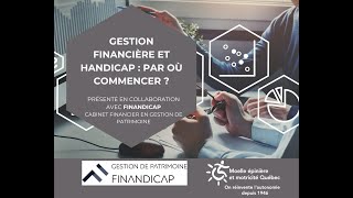 Gestion financière et handicap par où commencer  une présentation de Finandicap [upl. by Florrie]