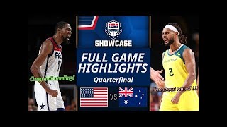 USA Vs Australia Full Game Highlights USAB SHOWCASE Fiba Basketball [upl. by Wilmer364]