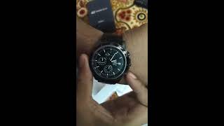 Casio edifice watch unboxing black EFR526 EX206 [upl. by Nika259]