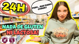 24 HORAS COMIENDO comida SIN GLUTEN y SIN LACTOSA 🥛 [upl. by Dinse]