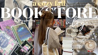 cozy bookstore vlog 🍂🧸🕯️ spend the day book shopping with me at barnes amp noble [upl. by Leduar]