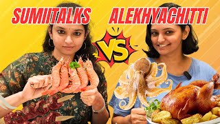 Food contest SumiiTalks vs Alekhya Chitti Pickles alekhyaachittipickles sister vlog sisterhood [upl. by Ricard]