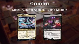 EDH COMBO Queza Augur of Agonies  Lichs Mastery [upl. by Namhar156]