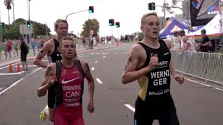 2019 Mooloolaba ITU Triathlon World Cup  elite mens highlights [upl. by Rawdin]