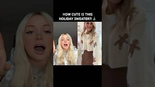 I AM OBSESSED CUTEST SWEATER EVER 🎄🥹 creator shelbylowery outfit fashion christmas [upl. by Aniuqahs]