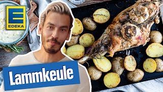 Lammkeule im Ofen  Oster Lammkeule Rezept [upl. by Alaaj969]