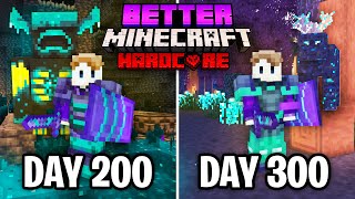 I Survived 300 Days in Better Minecraft Hardcore Heres What Happened [upl. by Colvin]