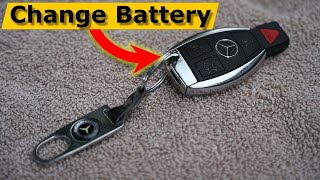 How to Change Mercedes Benz Remote Key Battery TRICK To Open It [upl. by Gilleod]