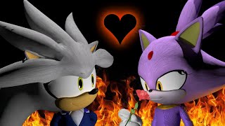 Silver and Blaze Romantic Meeting  Sonic Animation  Valentines Day Special [upl. by Mays114]