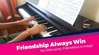 Friendship Always Win  MLP Piano Cover Sheet music amp MIDI [upl. by Mosnar849]