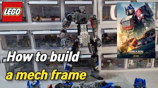 How to build a mech Frame to make a LEGO Optimus Prime MOCtransformers ROTB [upl. by Ailehc487]