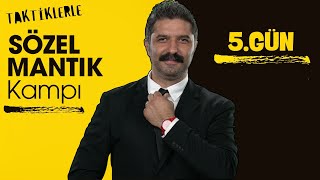 Taktiklerle Sözel Mantık Kampı  5GÜN  RÜŞTÜ HOCA [upl. by Surtimed]