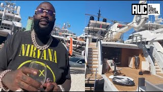 Rick Ross Tours His 34 Million Dollar Yacht With Helicopter Pad [upl. by Nykal]