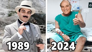 Agatha Christies Poirot 1989 Cast THEN and NOW 2024 All Actors Are Aging Horribly [upl. by Nalat308]