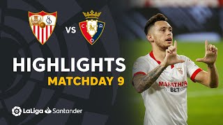 Highlights Sevilla FC vs CA Osasuna 10 [upl. by Jameson662]