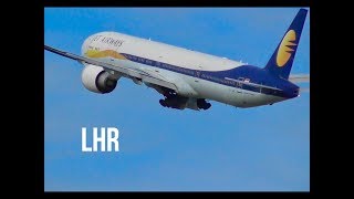 Plane Spotting Winter Takeoffs RW27L London Heathrow Airport Incl5xA380s Vietnam✈️✈️ [upl. by Aneba]