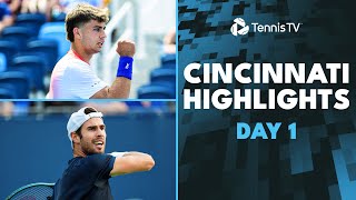 Paul Takes On Cobolli Khachanov Plays Cerundolo  Cincinnati 2024 Highlights Day 1 [upl. by Ehgit]