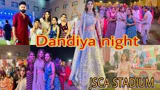 Dandiya night hue Ranchi ki jsca stadium m😀Bhaut masti huecountry cricket clubdurga puja2024 [upl. by Mckenna]