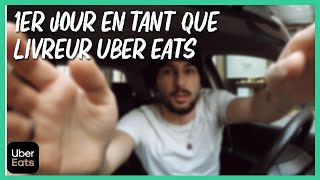 MON 1ER JOUR EN TANT QUE LIVREUR UBER EATS  🍔🍟🥗 [upl. by Barrett]