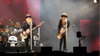 ZZ Top live Intro  Thunderbird Live Belgium Tienen 2012 [upl. by Dnalkrik]