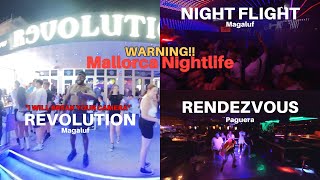 WARNING MAGALUF  PEGUERA NIGHTLIFE TREATHENED AT START BUT GREAT ENDING IN PAGUERA [upl. by Moia]