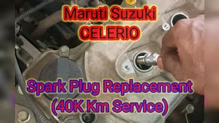 Maruti Suzuki Celerio I Periodic Maintenance Service I 40k km Service I Spark Plug Replaced shorts [upl. by Plumbo]