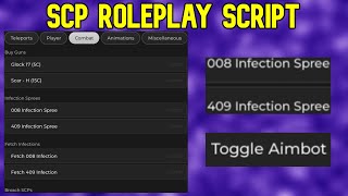 SCP Roleplay Script  Roblox Script  Not Patched  No Ban [upl. by Patrizio]