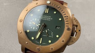 Panerai Luminor Submersible 1950 3 Days quotBronzoquot PAM00507 Panerai Watch Reviews [upl. by Tizes702]