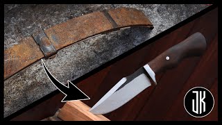 Knife Making  Knife from Leaf Spring [upl. by Natal732]