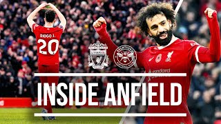 Salah amp Jota Goals Secure Sixth Straight League Home Win  Liverpool 30 Brentford  Inside Anfield [upl. by Osyth]