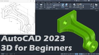 AutoCAD 2023 3D Tutorial for Beginners [upl. by Acinad]