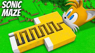 I found a MAZE SONIC TAILS in Minecraft  Whats INSIDE the SONIC TAILS  SONIC WOMAN [upl. by Rafael]