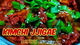 Kimchi jjigae 김치찌개 KIMCHI JJIGAE EASY RECIPE [upl. by Anila]