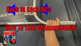 Conduit Bending  How to take measurements Back to Back 90s Pt 2 [upl. by Vin]