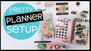 Pretty Planner Setup  Carpe Diem Travelers Notebook  Hello Collection [upl. by Peery95]