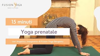 15 minuti di Yoga prenatale con Angelica insegnante di Fusion Yoga Bergamo [upl. by Cartwell]