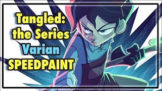 Varian Tangled the Series Speedpaint [upl. by Ivette721]