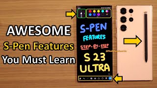 S23 Ultra  Every S Pen Feature Explained Step By Step [upl. by Eartnoed388]