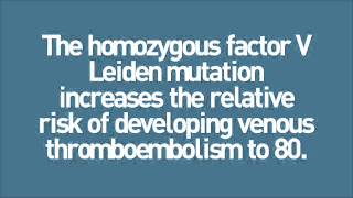 Thrombophilia and Relative Risk for DVT and Venous Thromboembolism [upl. by Yrehc723]