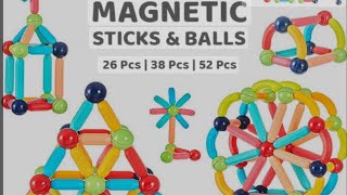 Amazing kid magnetic Sticks amp Balls blocks toys Purchase from Amazon 3 Age kids [upl. by Aracahs100]