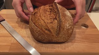 Whole Grain Sourdough with Huge Spring amp Ear  Anova Precision Oven [upl. by Fawn]