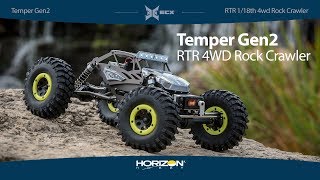 ECX 118 Temper Gen2  Brushed RTR 4WD Rock Crawler [upl. by Lole]