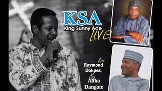 King Sunny Ade Live for Late Chief Raymond Dokpesi and Alhaji Aliko Dangote music jujumusic duet [upl. by Trevethick]