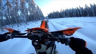 KTM 300 EXC  COLD DAY [upl. by Warring]