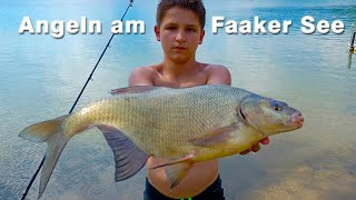 Angeln am Faaker See  Große Brachsen  Brassen und andere Fische  Fischen in Kärnten im Juni [upl. by Ydnic455]