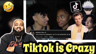 LARRAY  WATCHING THIRST TRAP TIKTOKS WITH QUEN  REACTION [upl. by Iamhaj]